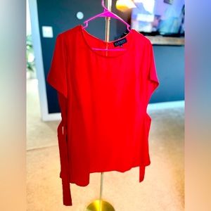 Red eloquii top